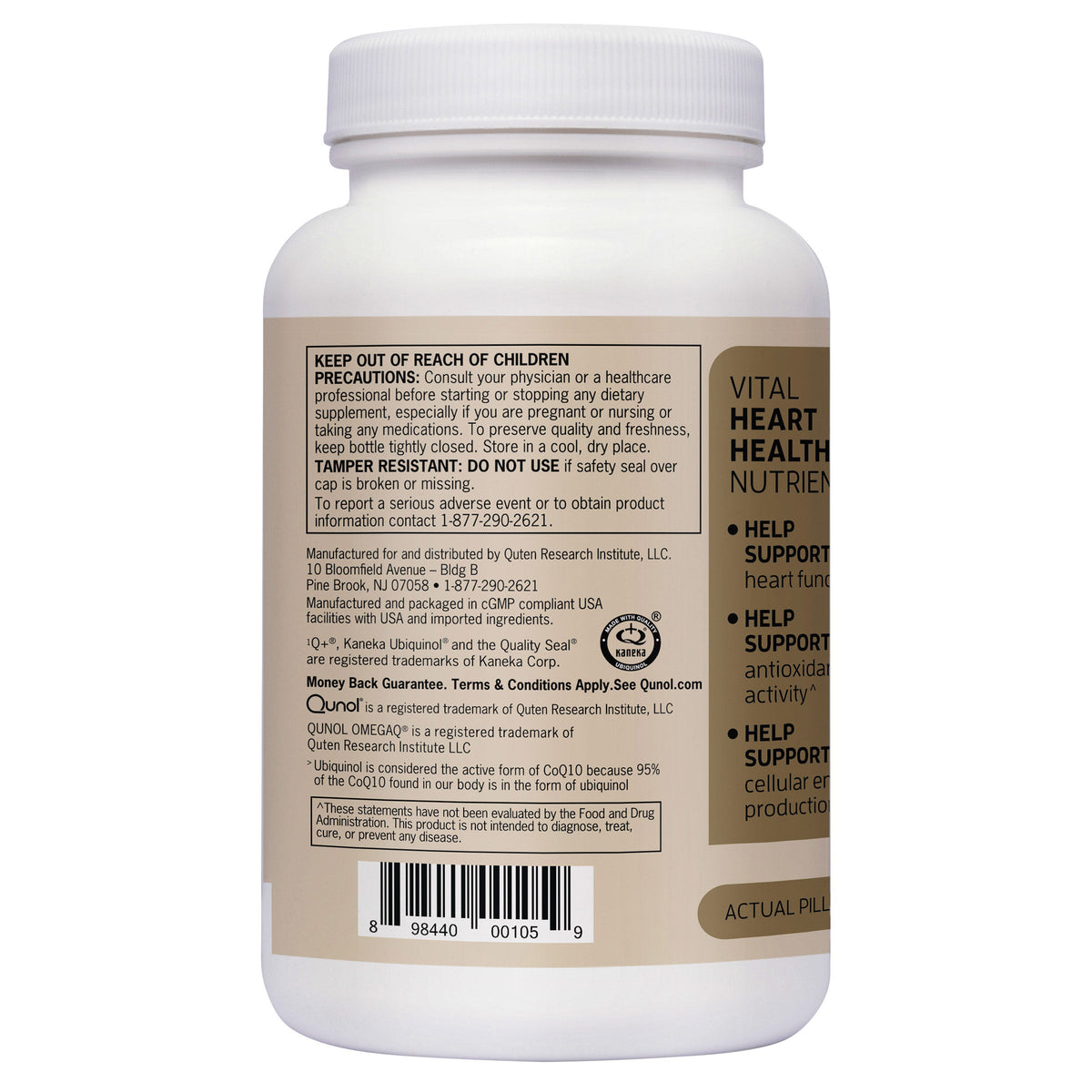 미국직구 큐놀 오메가3 Qunol Plus CoQ10 Ubiquinol 200 mg. with Omega-3, 90 Softgels