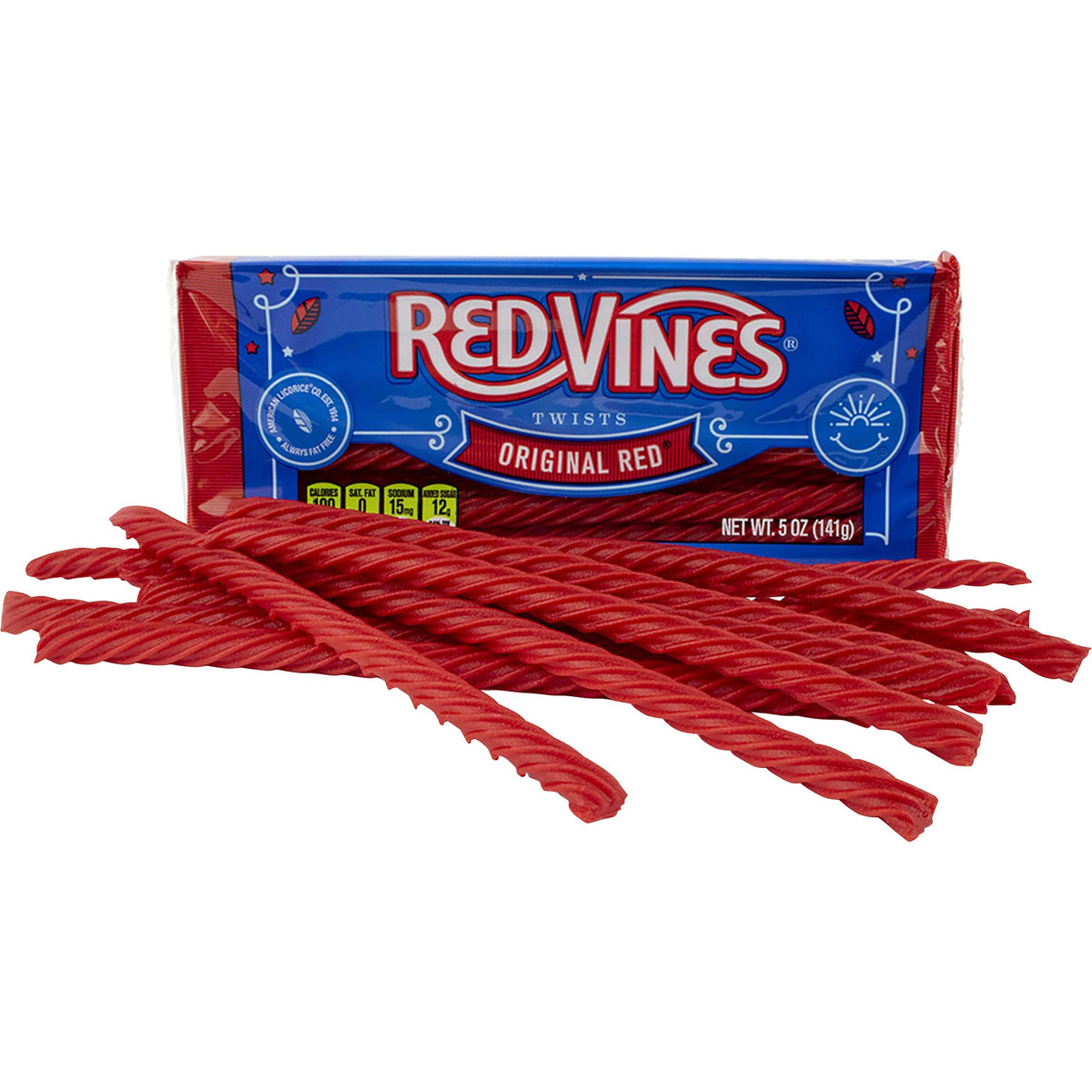 미국직구 Red Vines Twists, Original Red Licorice Candy, 5 oz, 12 ct