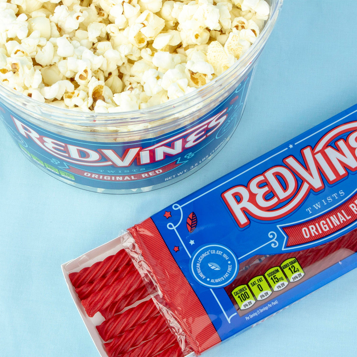 미국직구 Red Vines Twists, Original Red Licorice Candy, 5 oz, 12 ct