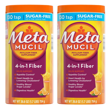 미국직구 메타뮤실 식이섬유 Metamucil Fiber Supplement, Orange Sugar Free, 260 Servings