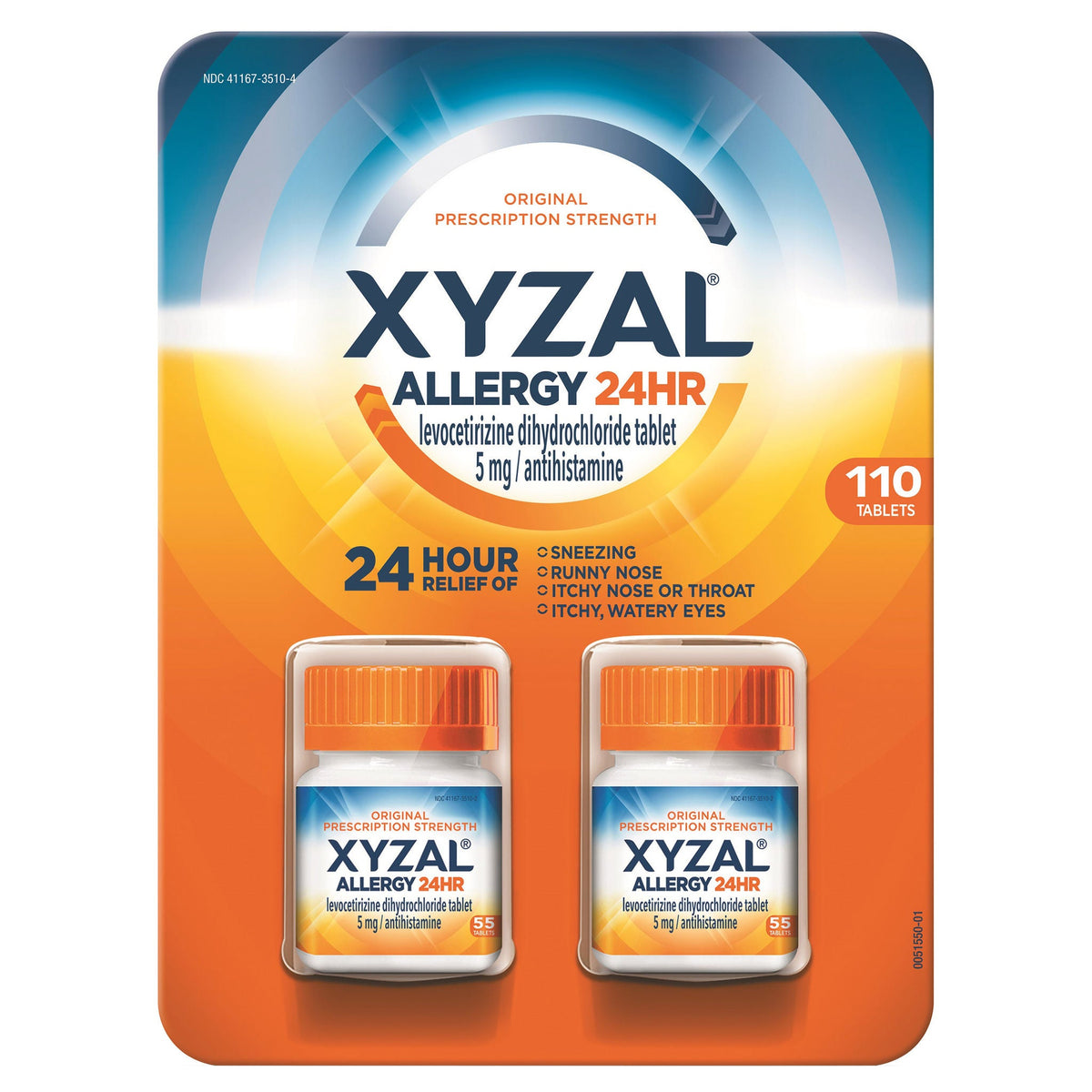 미국직구 알레르기약 Xyzal Allergy 24 Hour Antihistamine 5 mg., 110 Tablets