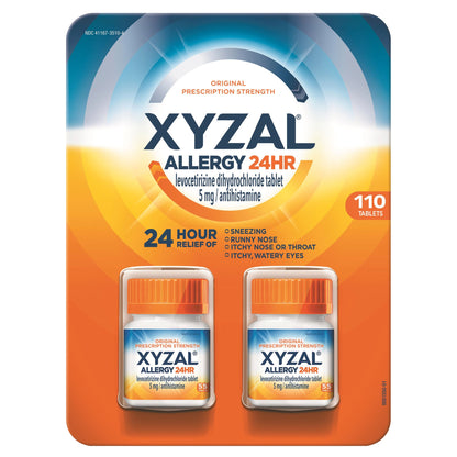 미국직구 알레르기약 Xyzal Allergy 24 Hour Antihistamine 5 mg., 110 Tablets