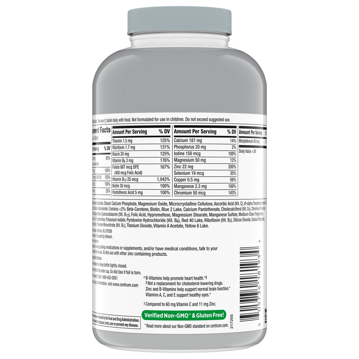 미국직구 센트룸 종합비타민 Centrum Silver Adults 50+ Multivitamin, 325 Tablets