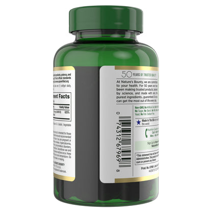 미국직구 네이처스바운티 비타민D Nature's Bounty Vitamin D3 125 mcg, 400 Softgels