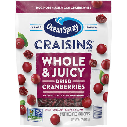 미국직구 Ocean Spray Craisins, Whole Dried Cranberries, 64 oz