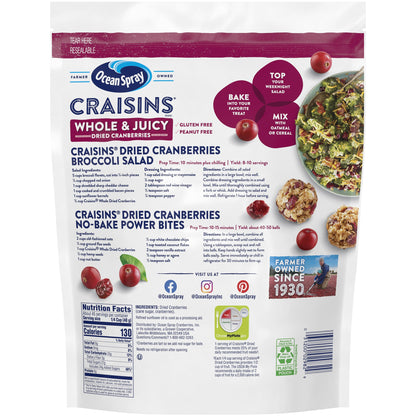 미국직구 Ocean Spray Craisins, Whole Dried Cranberries, 64 oz