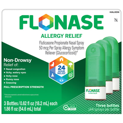 미국직구 플로네이즈 알레르기약 Flonase Non-Drowsy 24 Hour Allergy Relief Nasal Spray, 432 Metered Sprays