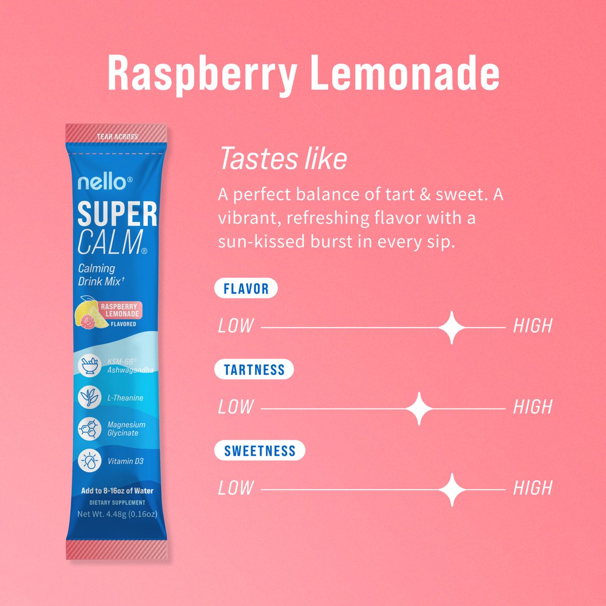 미국직구 Nello Supercalm Calming 14g / Nello Supercalm Calming Flavored Drink Mix Packets, Var 4