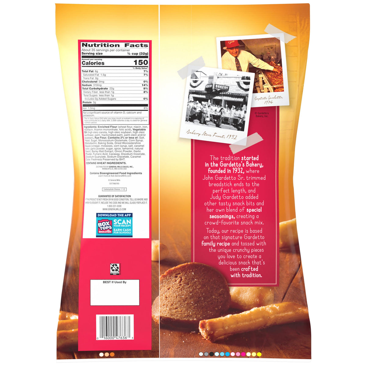 미국직구 Gardetto's Snack Mix, Original, 1.75 oz, 42 ct