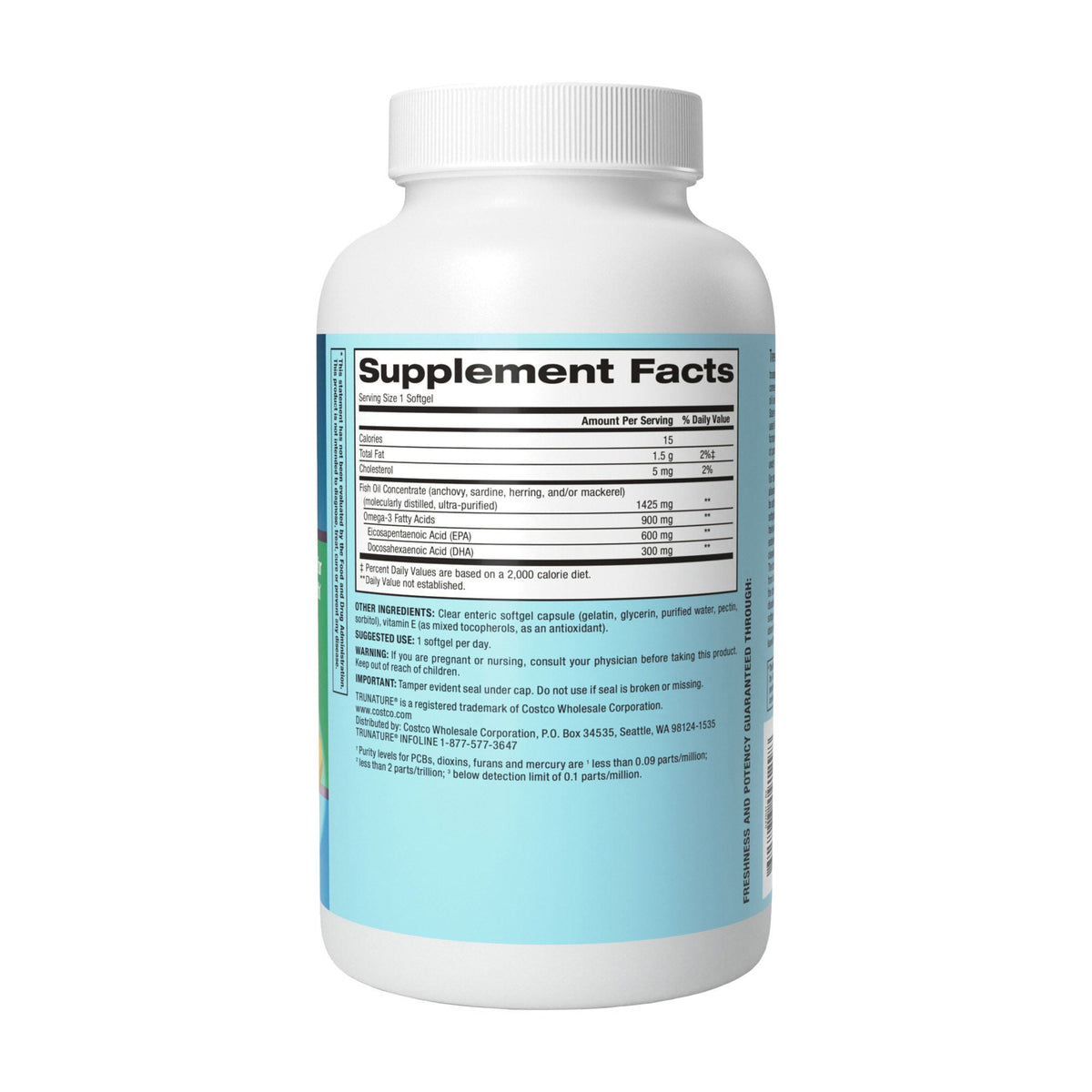 미국직구 트루네이처 오메가3 trunature Triple Strength Omega-3 900 mg, 200 Softgels