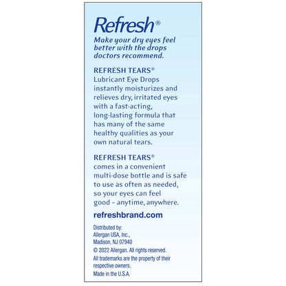 미국직구 리프레시 인공눈물 Refresh Tears Lubricant Eye Drops Multi-Pack, 65 ml.