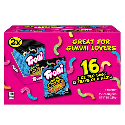 미국직구 트롤리 Sour Brite Crawlers, 5 oz, 16 ct