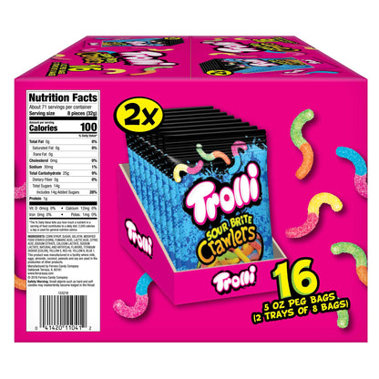 미국직구 트롤리 Sour Brite Crawlers, 5 oz, 16 ct