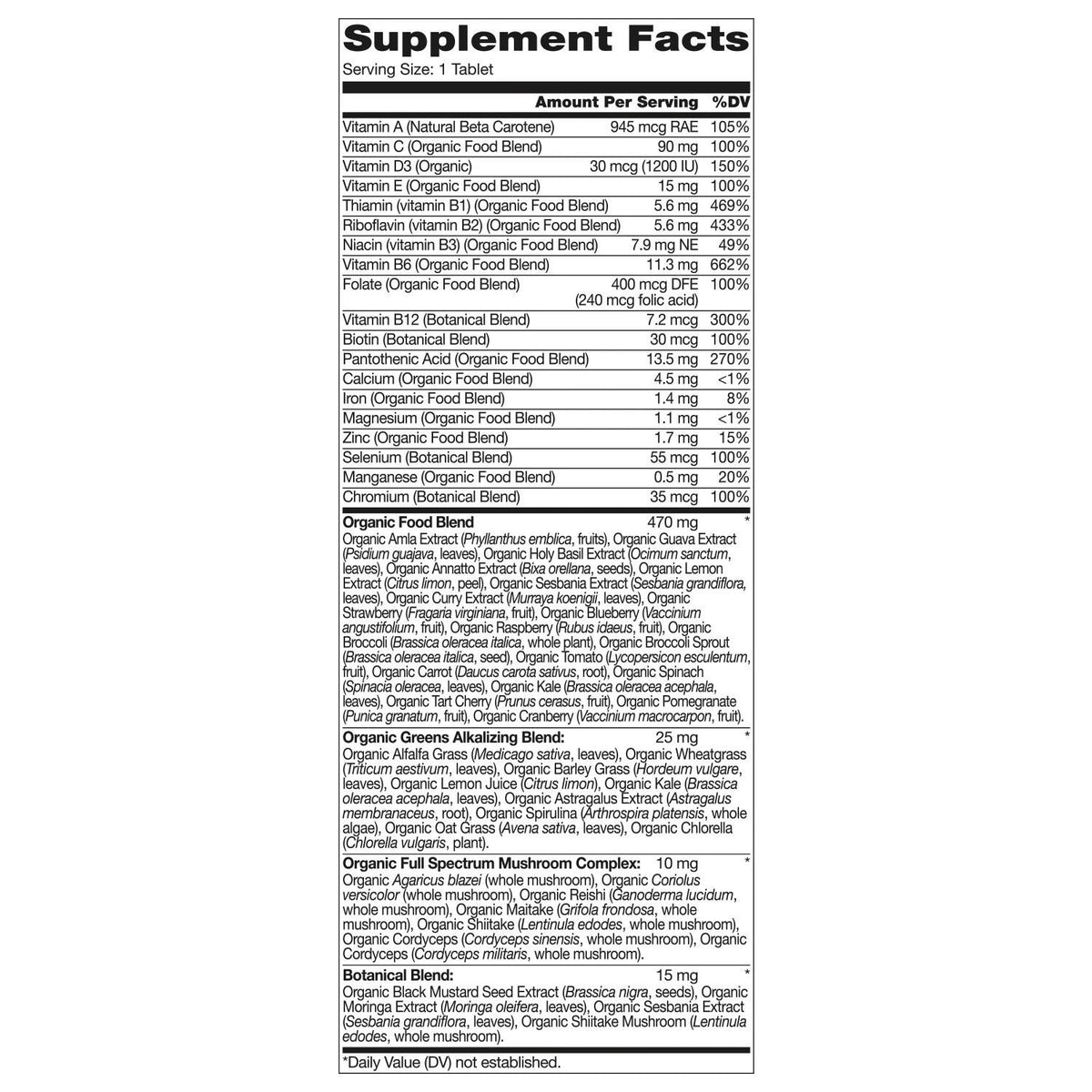 미국직구 커클랜드 종합비타민 Kirkland Signature USDA Organic Multivitamin, 80 Coated Tablets