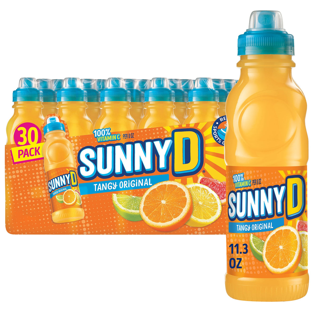 미국직구 SunnyD Citrus Punch, Tangy Original, 11.3 fl oz, 30 ct