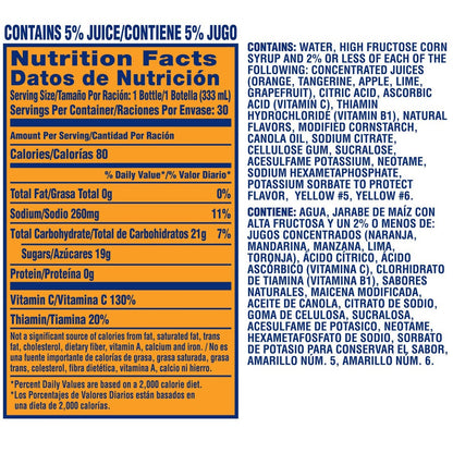 미국직구 SunnyD Citrus Punch, Tangy Original, 11.3 fl oz, 30 ct