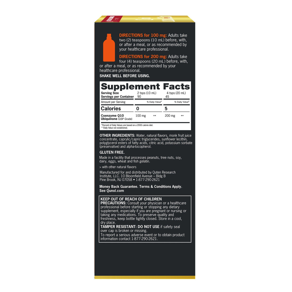 미국직구 큐놀 코큐텐 Qunol Liquid CoQ10 100 mg., 30.4 Fluid Ounces