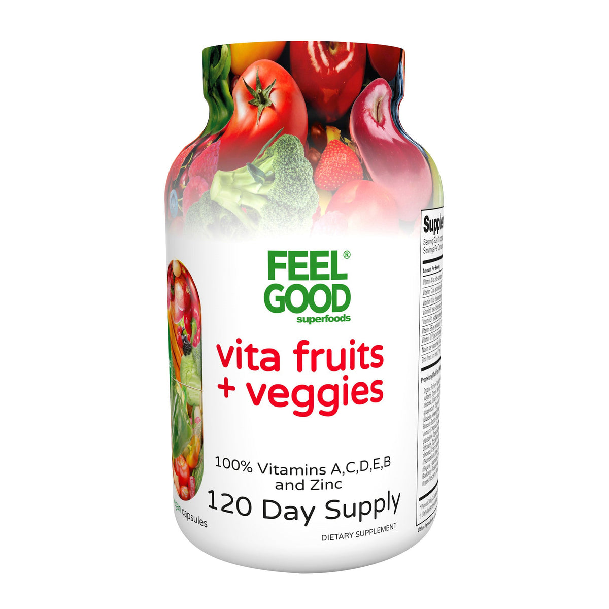 미국직구 영양제 FEELGOOD Vita Fruits & Veggies, 120 Capsules