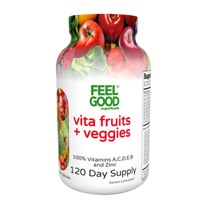 미국직구 영양제 FEELGOOD Vita Fruits & Veggies, 120 Capsules