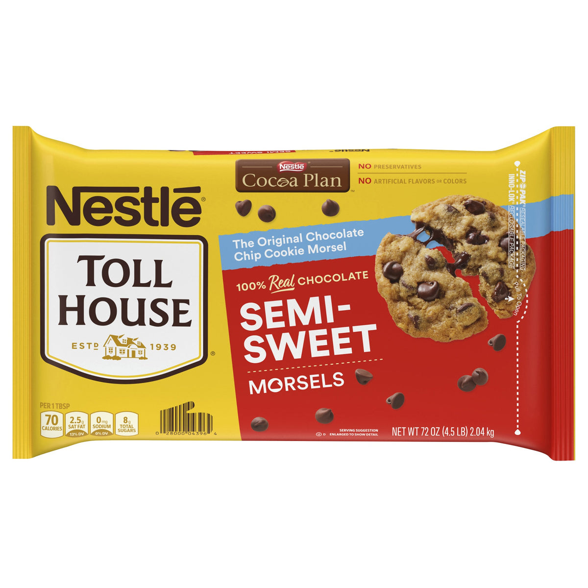 미국직구 톨하우스 Nestlé  Semi-Sweet Chocolate Chip Morsels, 4 lb 8 oz