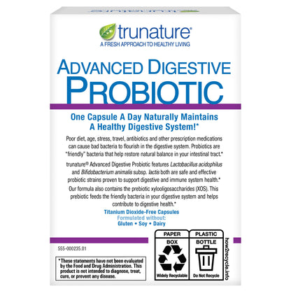 미국직구 트루네이처 유산균 trunature Advanced Digestive Probiotic, 100 Capsules