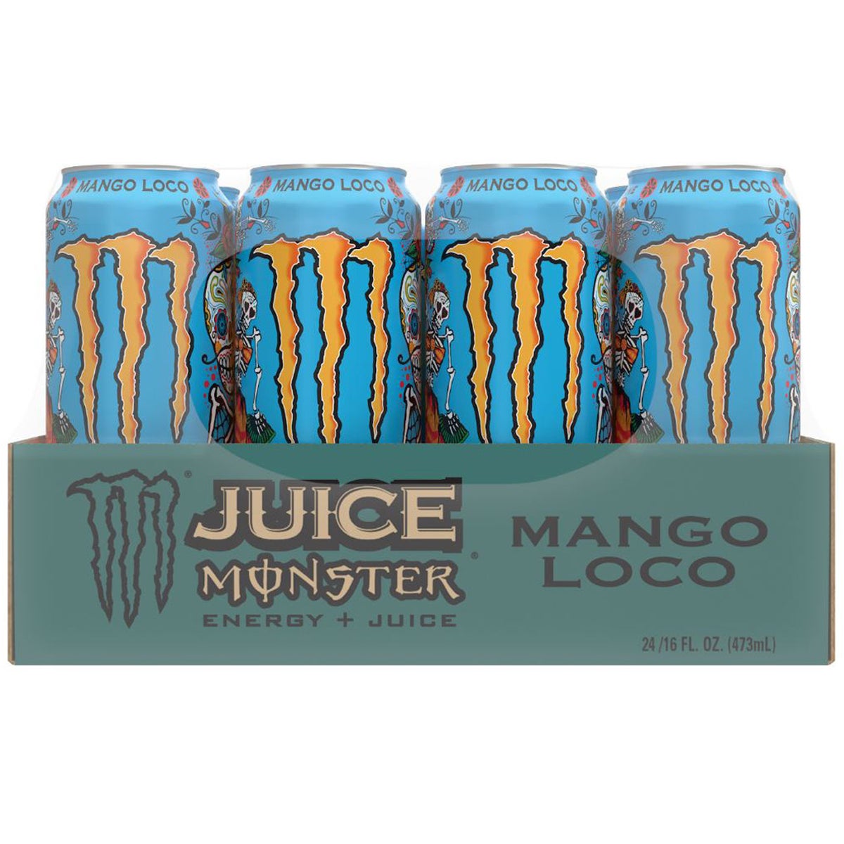 미국직구 Monster Juice Energy Drink, Mango Loco, 16 fl oz, 24 ct