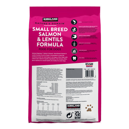 미국직구 커클랜드 펫용품 Kirkland Signature Nature's Domain Small Breed Salmon & Lentil, 20 lbs