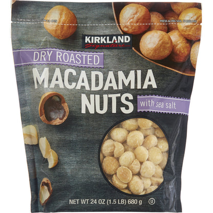미국직구 Kirkland Signature Dry Roasted Macadamia Nuts, Salted, 1.5 lbs