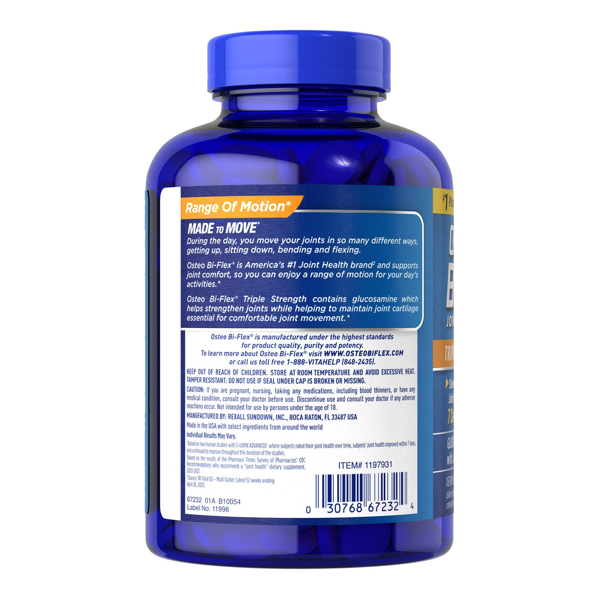 미국직구 오스테오바이플렉스 영양제 Osteo Bi-Flex Triple Strength, 200 Tablets