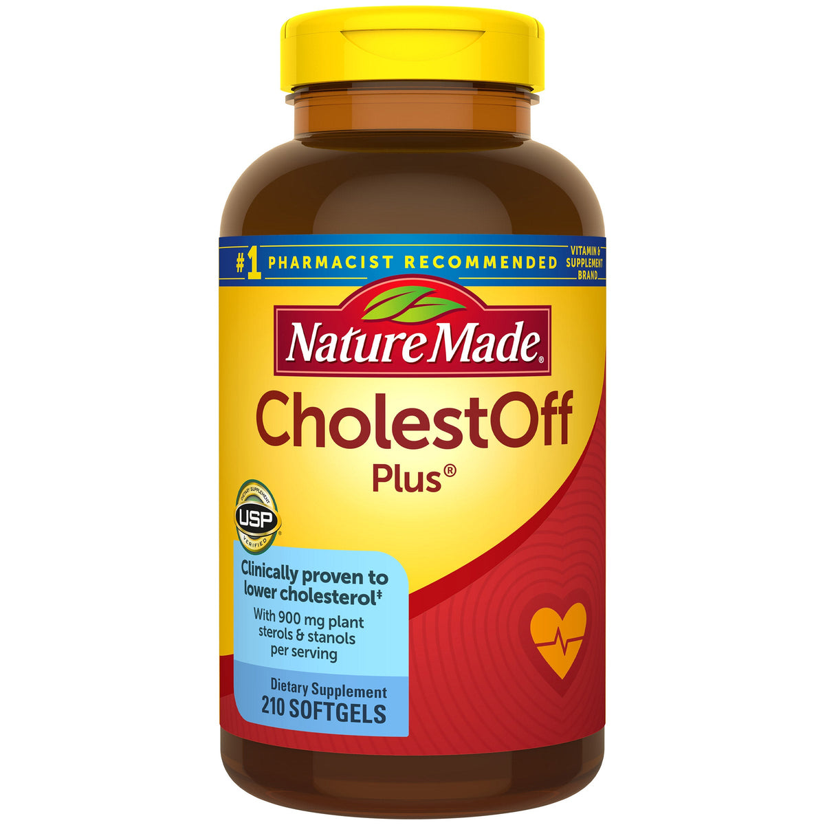 미국직구 네이처메이드 영양제 Nature Made CholestOFF Plus, 210 Softgels
