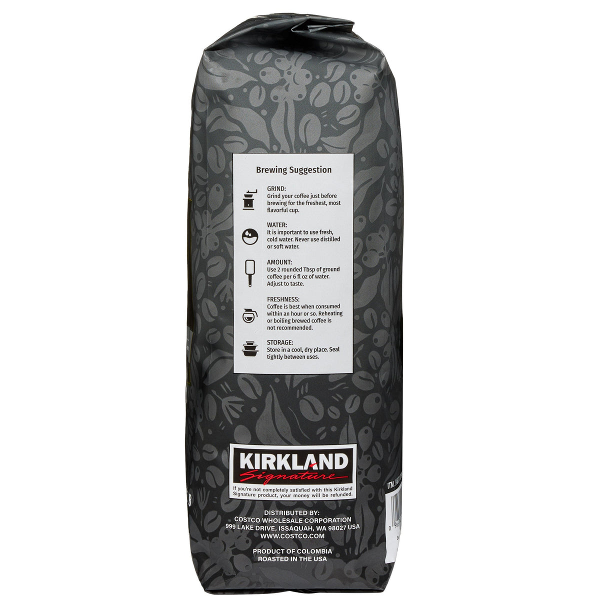 미국직구 Kirkland Signature Colombian Supremo Whole Bean Coffee, Medium Roast, 3 lbs