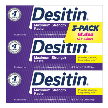 미국직구 데시틴 기저귀 발진 크림 Desitin Maximum Strength Baby Diaper Rash Cream with 40% Zinc Oxide, 14.4 Ounces