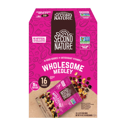 미국직구 Second Nature Trail Mix, Wholesome Medley, 1.5 oz, 16 ct