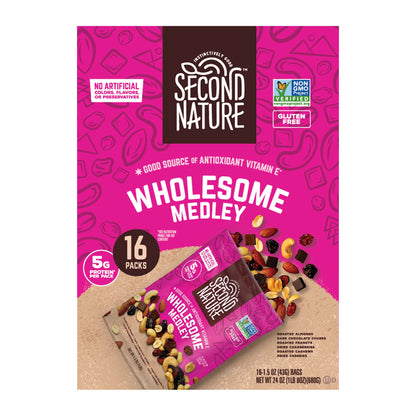 미국직구 Second Nature Trail Mix, Wholesome Medley, 1.5 oz, 16 ct