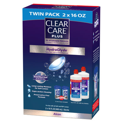 미국직구 클리어케어 감기약 Clear Care Plus Cleaning & Disinfecting Solution, 32 Fluid Ounces