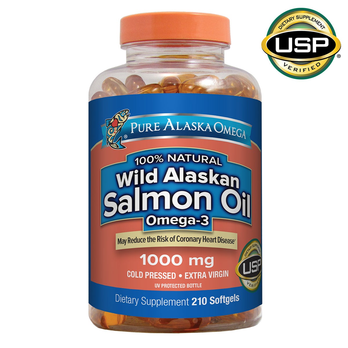 미국직구 영양제 Pure Alaska Omega Wild Salmon Oil 1000 mg, 210 Softgels