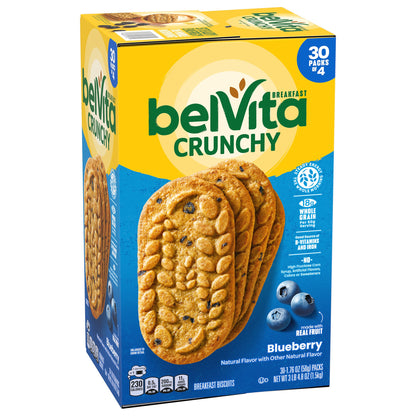 미국직구 벨비타 Breakfast Biscuits, Blueberry, 1.76 oz, 30 ct