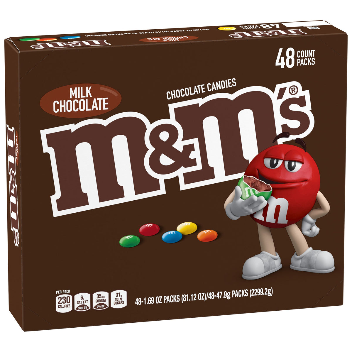 미국직구 엠앤엠즈 'S Full Size Chocolate Candy, Milk Chocolate, 1.69 oz, 48 ct