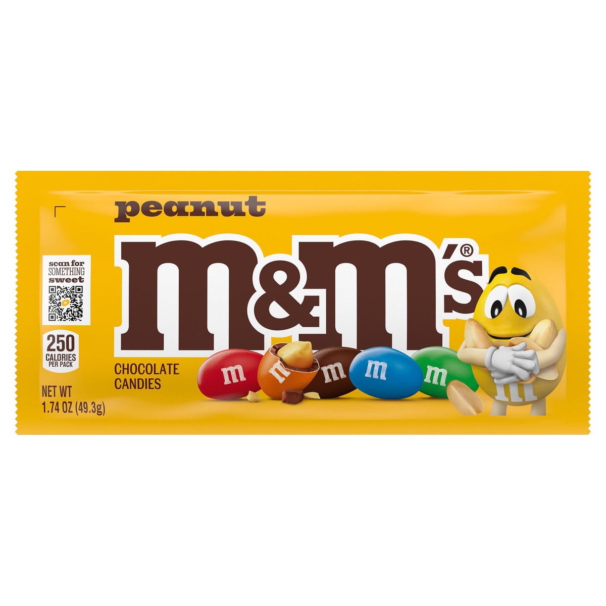 미국직구 엠앤엠즈 'S Full Size Chocolate Candy, Peanut, 1.74 oz, 48 ct
