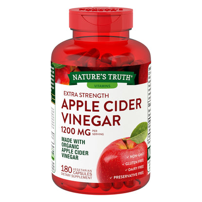 미국직구 애플사이다비니거 Nature's Truth Apple Cider Vinegar 1200 mg., 180 Capsules