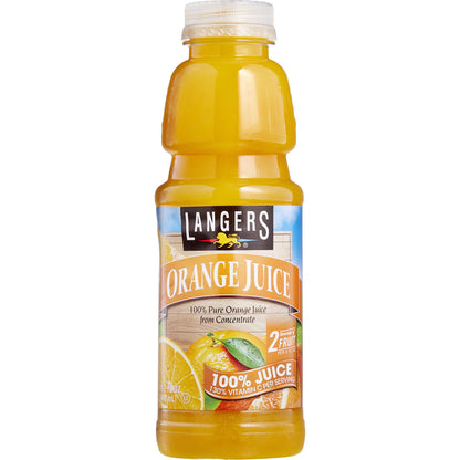 미국직구 Langers 100% Orange Juice, 15.2 fl oz, 24 ct