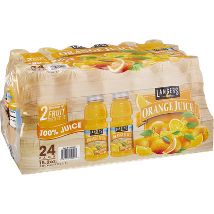 미국직구 Langers 100% Orange Juice, 15.2 fl oz, 24 ct