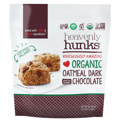 미국직구 Heavenly Hunks Organic Oatmeal Dark Chocolate, 22 oz
