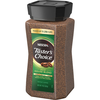 미국직구 NESCAFÉ Taster's Choice Instant Coffee, Decaf, House Blend, Light Roast,14 oz