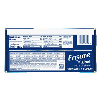 미국직구 엔슈어 단백질 쉐이크 음료 바닐라 Ensure Original Nutrition Shake, 8 fl. oz, 30-pack, Vanilla