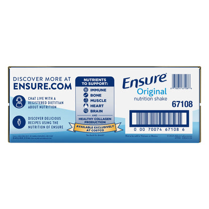 미국직구 엔슈어 단백질 쉐이크 음료 바닐라 Ensure Original Nutrition Shake, 8 fl. oz, 30-pack, Vanilla