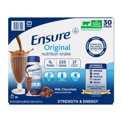 미국직구 엔슈어 단백질 쉐이크 음료 초콜릿 Ensure Original Nutrition Shake, Milk Chocolate, 8 fl. oz, 30-pack