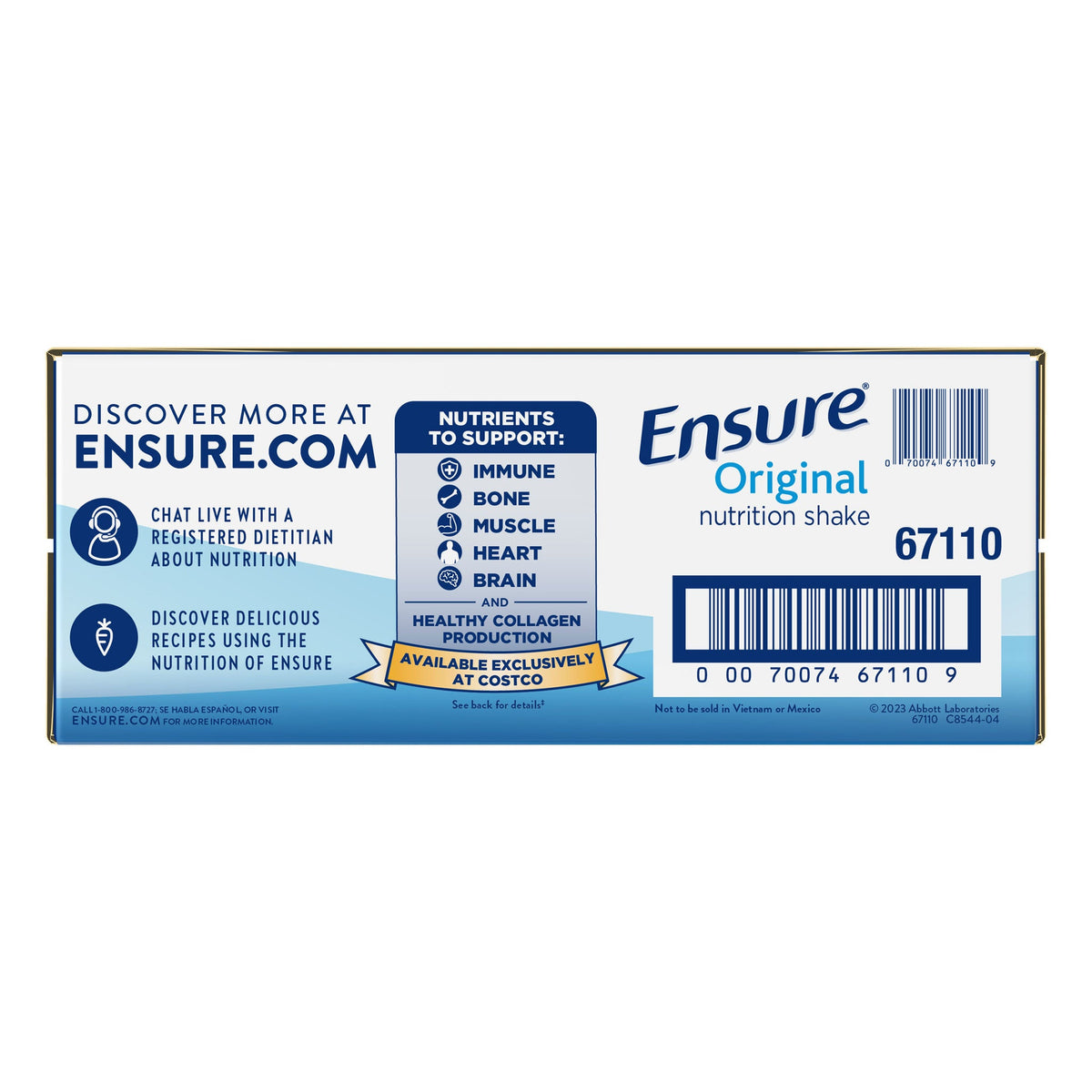 미국직구 엔슈어 단백질 쉐이크 음료 초콜릿 Ensure Original Nutrition Shake, Milk Chocolate, 8 fl. oz, 30-pack