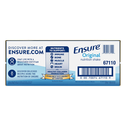 미국직구 엔슈어 단백질 쉐이크 음료 초콜릿 Ensure Original Nutrition Shake, Milk Chocolate, 8 fl. oz, 30-pack