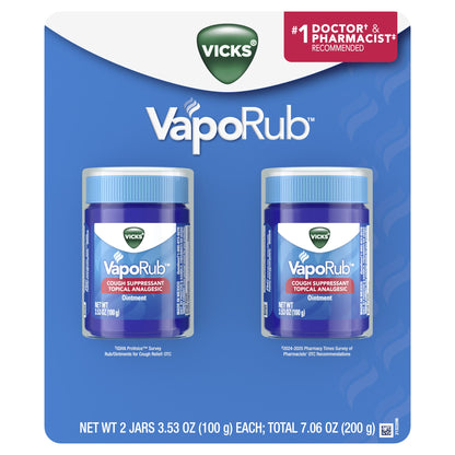 미국직구 빅스 감기약 Vicks VapoRub Cough Suppressant & Topical Analgesic, 7.06 Ounces